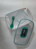 3835  Locked Container Plastic Lunch Box With Spoon (1200)