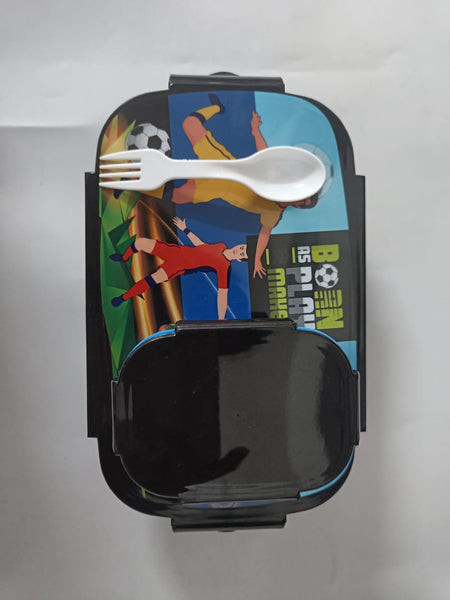 3835  Locked Container Plastic Lunch Box With Spoon (1200)