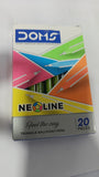 3588 DOM Neoline Triangle Ballpoint Pen, colour of blue, pack of 20