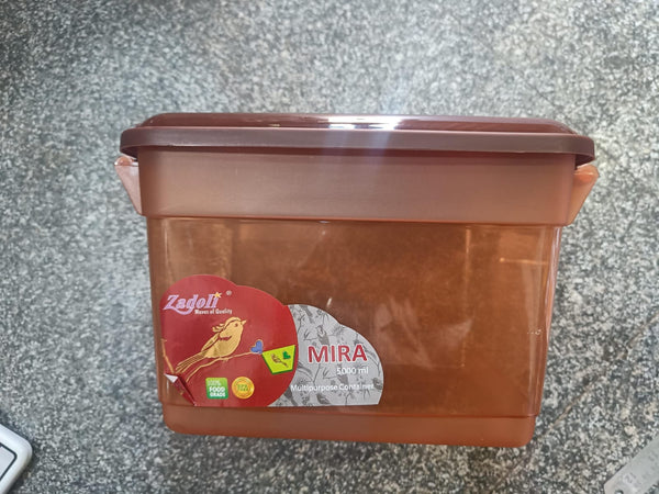 3020 Plastic Container with Side Lock Handle -5000ml (1 pcs)