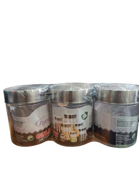 3667 Galaxy SS Cap Transperant Jar 500 ML -3pcs set