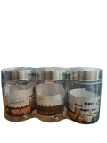 3678 Galaxy SS Cap Transperant Jar 1500 ML -3pcs set