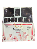 AM0313 V-Fresh 7 PCS Set, 4 PCS Cup, 2 PCS Platter, 1 PCS Chutney Bowl for Gifting and Personal USE