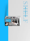4029A 2PCS PLASTIC SHOWER CORNER CADDY BASKET SHELF RACK WITH STICKER