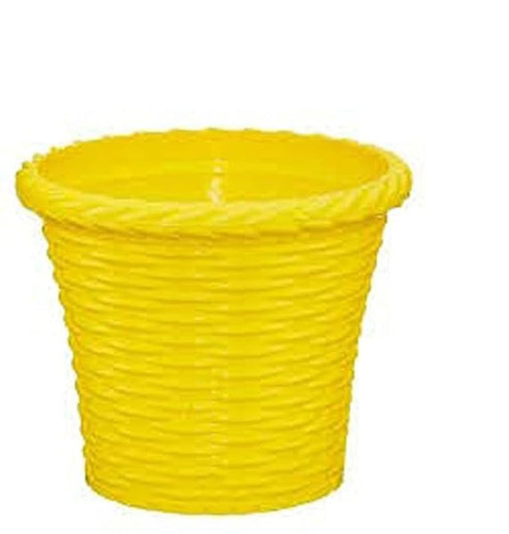 AM0825 Ap Juhi Pot 6 inch -Multicolor Designer Plastic Flower pots