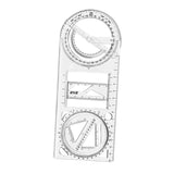 AM2870 Multifunctional Geometric Ruler Scale Drawing Template for Artists Sewing Pack of 1