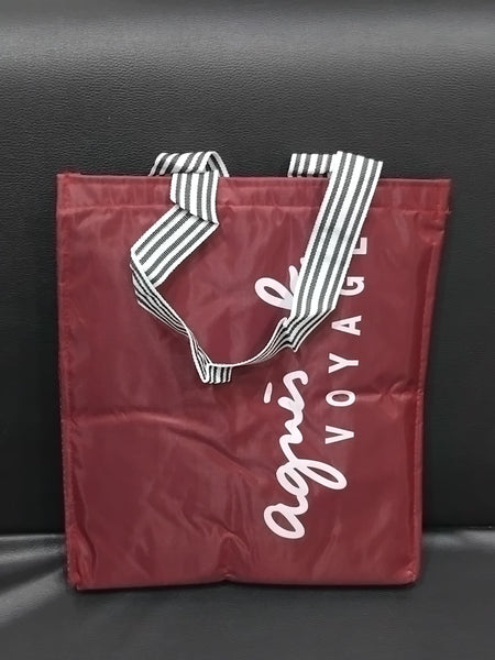 AM2914 Polyester Voyage logo Red Printed Tote Bag lunch bag 1 NO