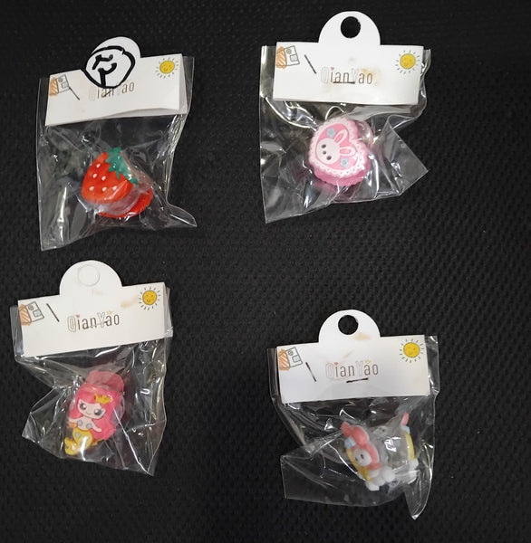 AM1230 Hair Claw Clip Mini Cute Fruit Cartoon Pattern Transparent Hair Claw Clips Hair Clutchers Clamp Pack Of 1 Pcs