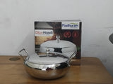 AM2995 Madhuram Prime Quality Olive Handi Stainless Steel (2) With Handle 1 Piece