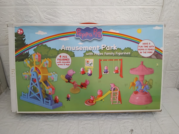 AM3166 Amusement Park With Peppa Pig Family 4 Pcs Figurines