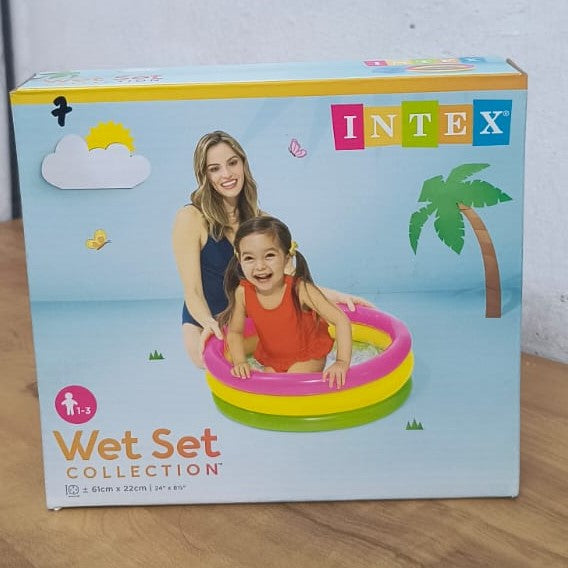 AM3968 Intex Wet Set Collection Kids Bath Tub,(Multicolor) (61 x 22) CM