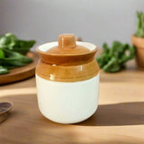 AM5088 White And Brown Pickle Jar (Pack Of 400ml)