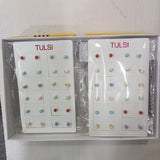 AM5763 Fashion Small Stone Earrings for Girls - Multicolour (1 Pair)