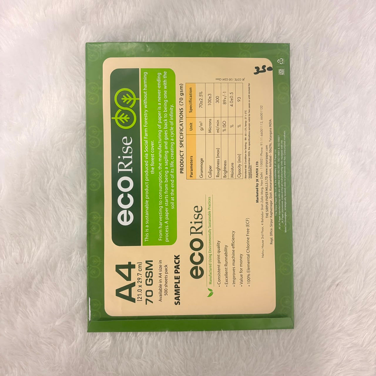 A06546 ecoRise A4 Nature Loving Copier Paper (70 GSM) – Amd-Deodap