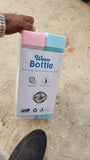 12552 LARGE CAPACITY PLASTIC SQURE WATER BOTTLE , SET OF 6