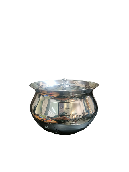 AM2206 Tall Boy Jumbo ss glossy Gujrati Handi with Lid 5"
