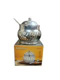 AM2210 Tall Boy designer ss Aarya Ghee Pot with Lid and Spoon 300ml