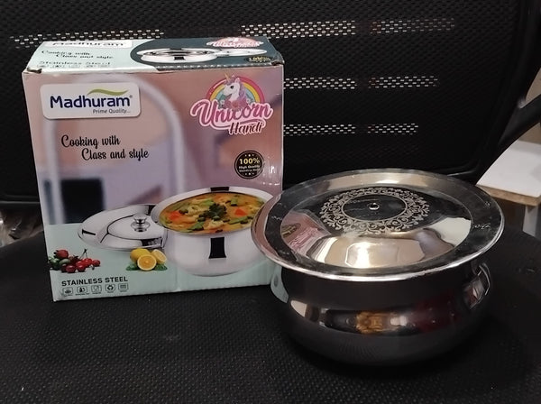 AM2945 Madhuram Prime Quality Unicorn Handi Stainless Steel