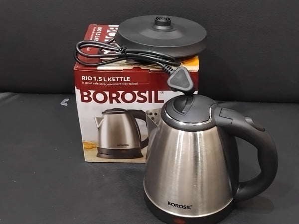 AM2984 Borosil 1.5L 1200W Stainless Steel Rio Electric Kettle