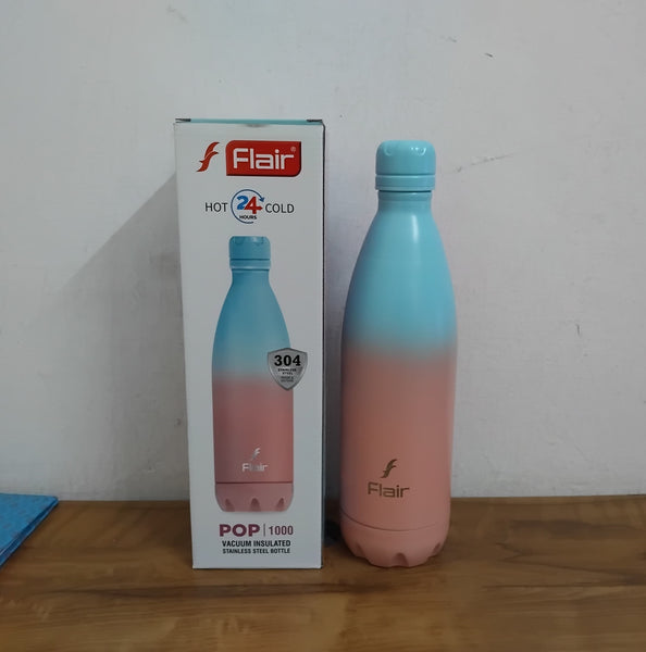 AM3002 Flair Pop & Pastel SS 304 vacuum Insulated Bottle 1000ml Stainless Steel (1 Piece)