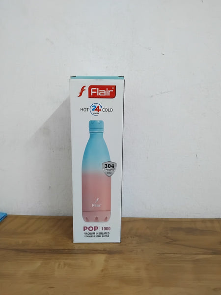 AM3002 Flair Pop & Pastel SS 304 vacuum Insulated Bottle 1000ml Stainless Steel (1 Piece)