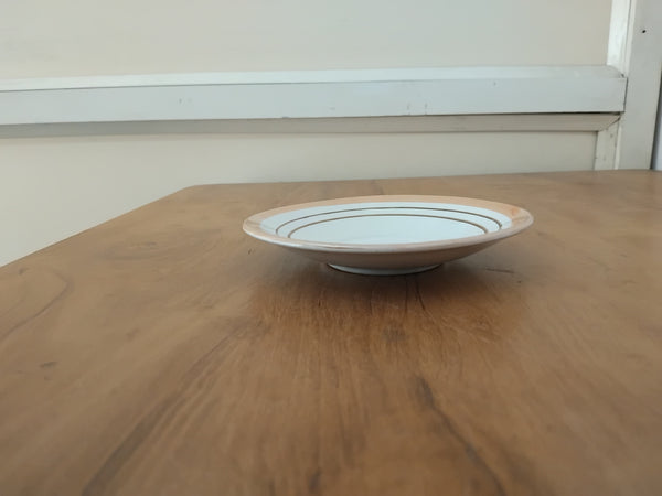 AM3211 Saucer White Gold 14 Cm Elegant Design 1 Piece