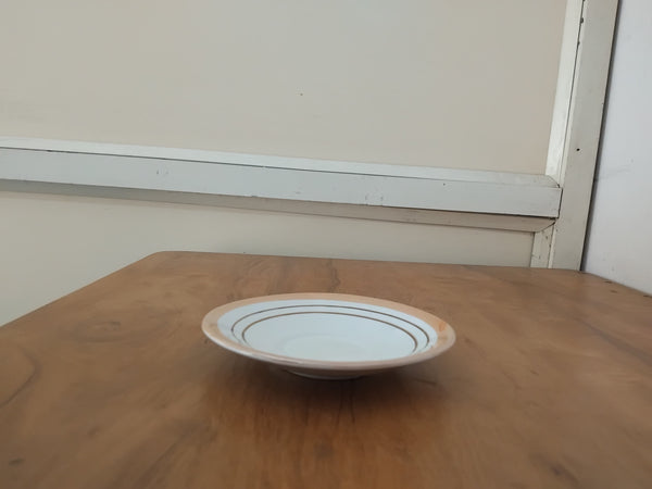 AM3211 Saucer White Gold 14 Cm Elegant Design 1 Piece