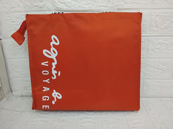 AM2914 Polyester Voyage logo Red Printed Tote Bag lunch bag 1 NO