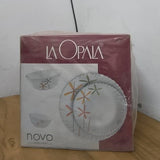 AM3963 La Opala, Novo Collection, Opal Glass Dinner Set 23 pcs