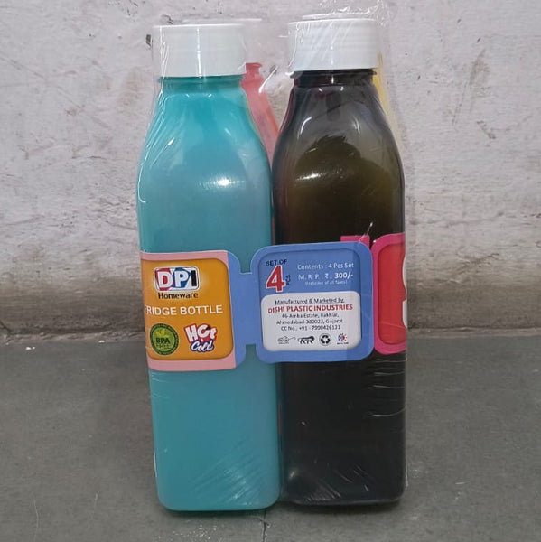 AM3979 4s Square Water Bottle 4Pcs