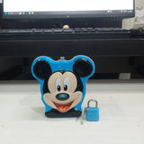 AM5894 Mini Metal MIcky Mouse Cartoon Piggy Bank - Pack of 1