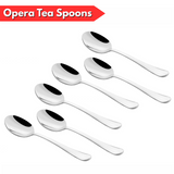 AM5819 PNB Kitchenmate Stainless Steel Opera Tea Spoons - Set of 6
