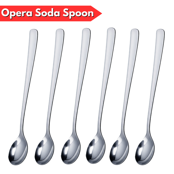 AM5820 PNB Kitchenmate Stainless Steel Opera Soda Spoon - Set of 6