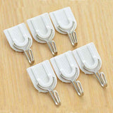 1627 Adhesive Sticker ABS Plastic Hook Towel Hanger for Kitchen/Bathroom DeoDap