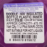 AM5024 Doodle-600 Insulated Bottle Plastic Inner