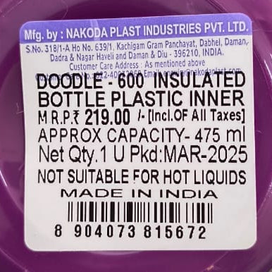 AM5024 Doodle-600 Insulated Bottle Plastic Inner