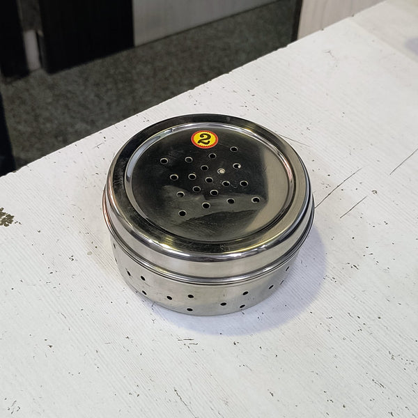 AM5331 Hole Dabba Stainless Steel Coriander Storage Box Medium