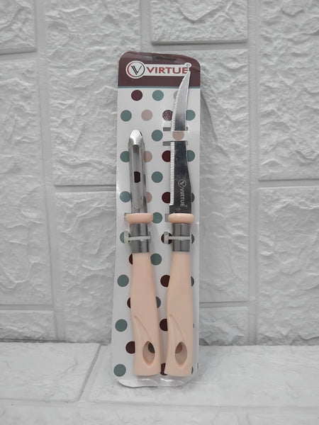 AM2991 Vagetable Knife With Peeler 2 Pcs Set