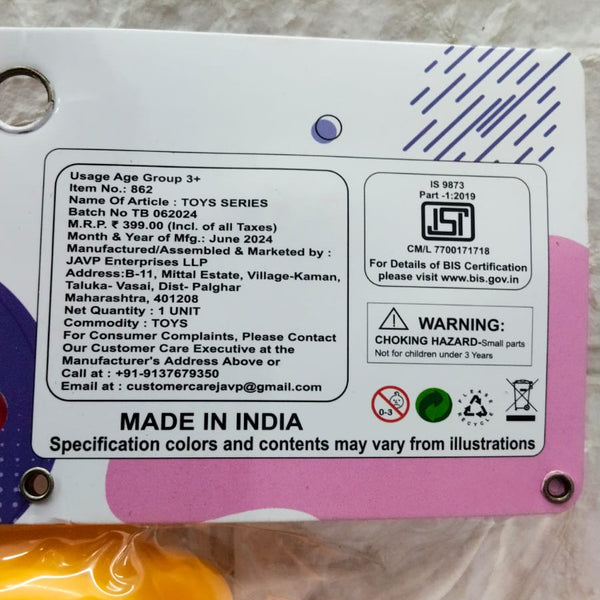 AM5193 Teddy Bear On A Scooter- Push N Go Bear with Tricycle