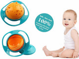 0617 Portable Non Spill Feeding Toddler Gyro Bowl 360 Degree Rotating Dish