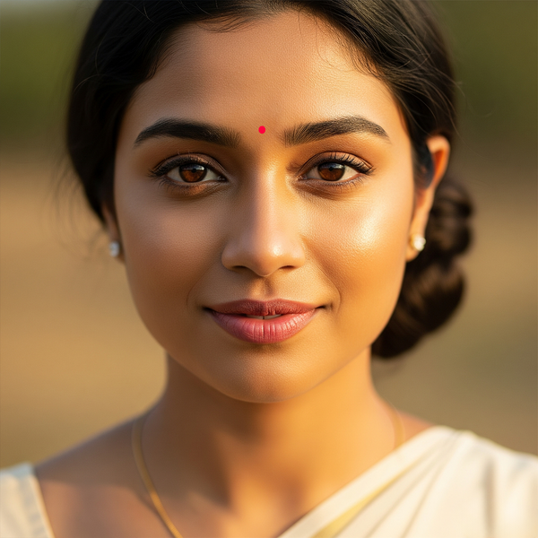 AM5636 Round Multicolor & Multi-Size Regular Bindi for Forhead - Set of 1