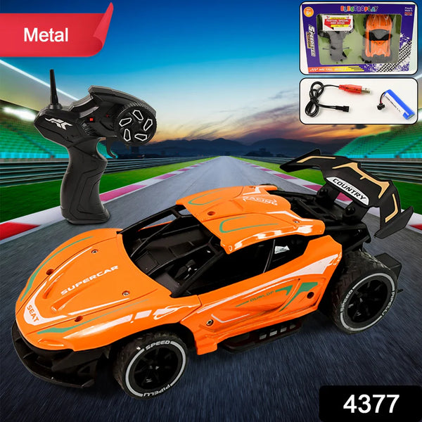 4377 Electroplay Metal Body High-Speed RC Supercar with Remote Control Racing Car