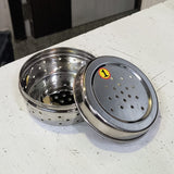 AM5330 Hole Dabba Stainless Steel Coriander Storage Box Small