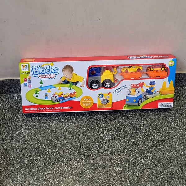 AM5586 Block Train Track Set - Pack of 30 Pcs