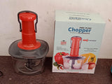 5790 Manual Food Chopper (650ml): 3 Stainless Steel Blades, Locking System, Anti-Slip Base