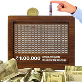 AM6124 Wooden Unicorn Piggy Bank/Money Bank 1,00,000 Goal Tracker
