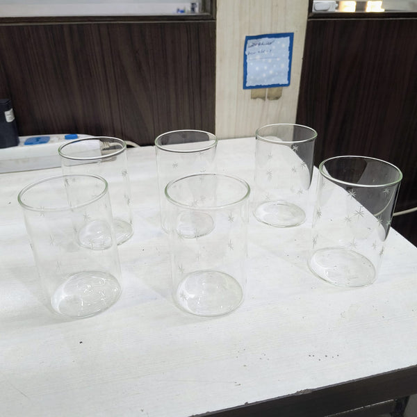 AM5169 Borosil 6 Galaxy Glasses Medium  6 pcs Set 295ml