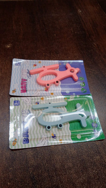 4965 Silicone Helicopter Shape Teether for Baby (1 Pc / Mix Color)
