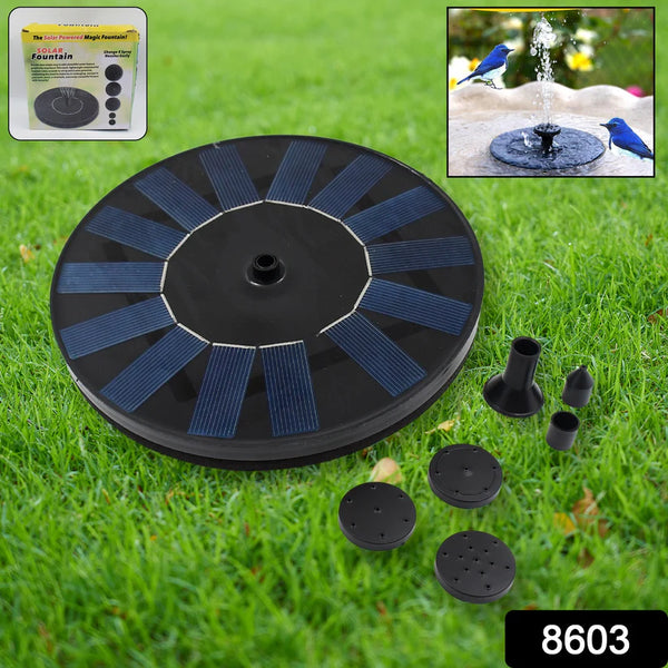 8603 Fast Fountain by Pocket Hose - Solar-Powered - Instantly Adds a Water Feature Virtually Anywhere - 5 Spray Modes - No Installation or Batteries Required - Great for Bird Baths, Pools, Pond & More (1 Pc)