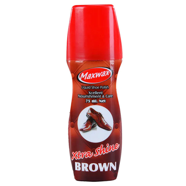 AM6149 Maxwax Liquid Shoe Polish – Brown (75 ml)